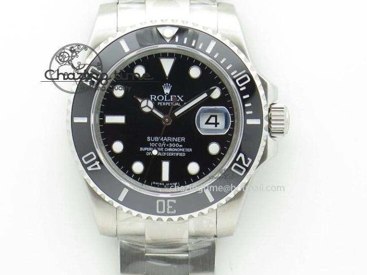 Best Green SA3135 904L on Ceramic V9F 116610 1:1 SS LV Edition Bracelet Submariner 0511